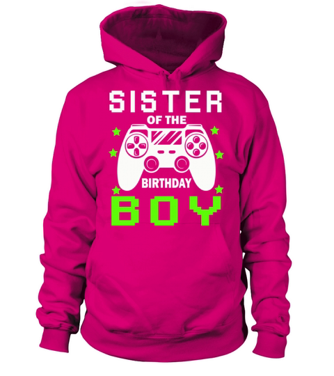 Sister of the birthday boy Family Matching game Women's Hoodie