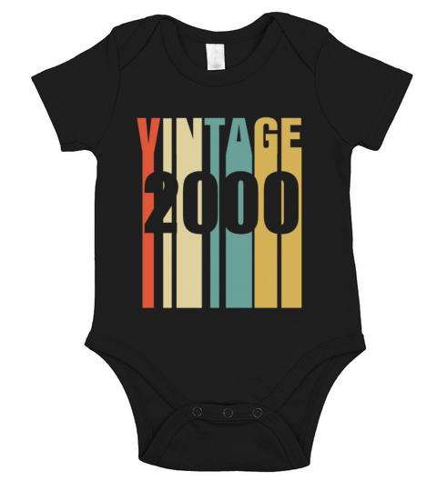 Vintage 2000 Retro Short Sleeve Baby One-Piece