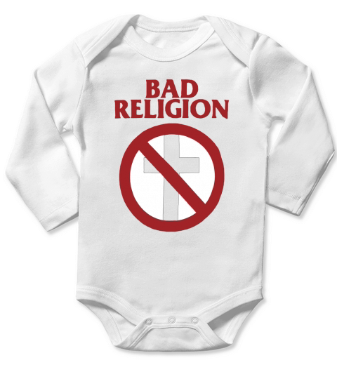 Bad Religion Mens Classic Crossbuster Long Sleeve Baby One-Piece