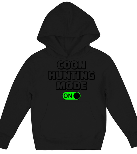 Hunting Mode On Vinatage Raccoon Hunting Gear Kids Hoodie