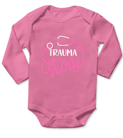 Trauma Nurse RN Emergency Trauma Nursing Departmen Long Sleeve Baby One-Piece