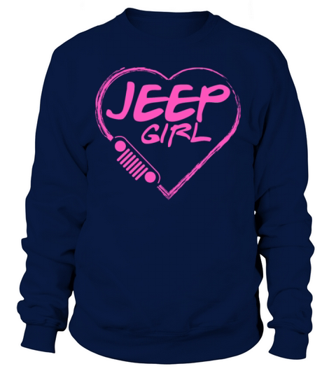 Jeep girl - Pink heart lovely T-shirt Men's Sweatshirt