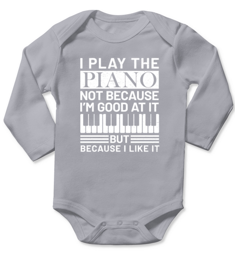 Piano Long Sleeve Baby One-Piece