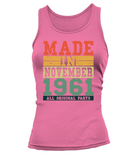 1961 Birthday November Vintage Saying Women's Tank Top