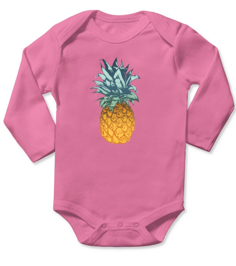 Pineapple Tshirt for Men Long Sleeve Baby One-Piece
