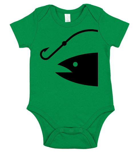 Gone Fishn - VECTOR Short Sleeve Baby One-Piece