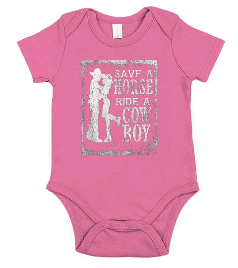 Save A Horse Ride A Cowboy Short Sleeve Baby One-Piece