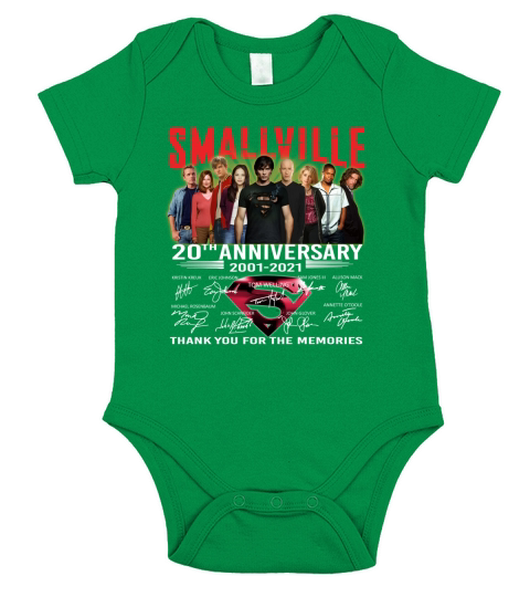 Smallville Tv Series 20th Anniversary 2001 2021 Thank You For The Memories Short Sleeve Baby One-Piece