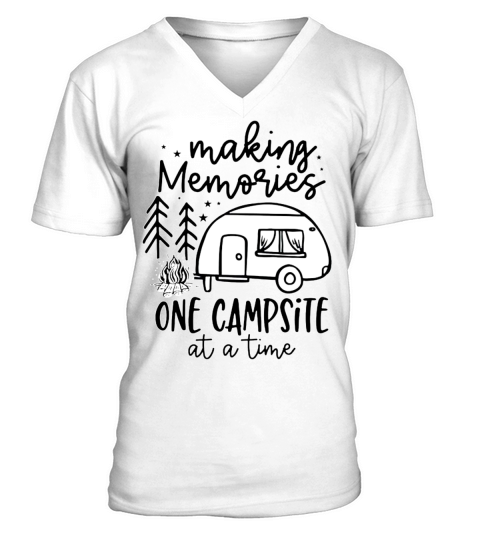 making memories one campsite at a time Men's V-Neck T-shirt