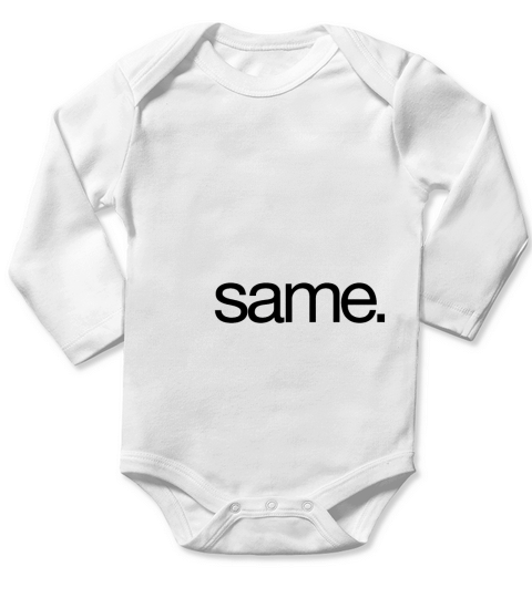Same Long Sleeve Baby One-Piece