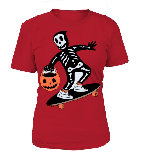 Skeleton Skateboard shirt Women's T-Shirt