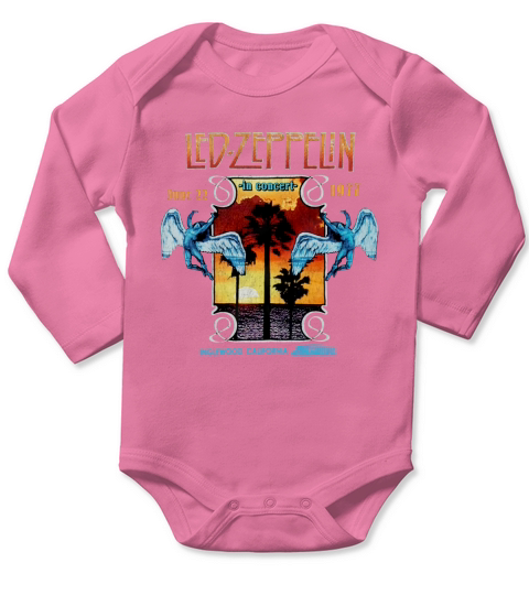 Led Zeppelin Long Sleeve Baby One-Piece