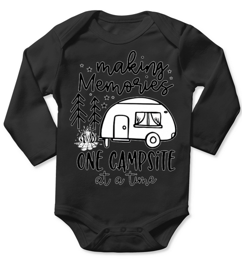 making memories one campsite at a time Long Sleeve Baby One-Piece