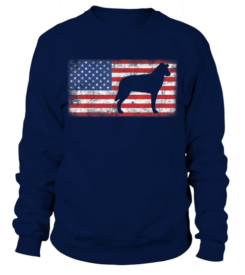 Vintage Retro American Flag Chinook Dog shirt Sweatshirt Unisex