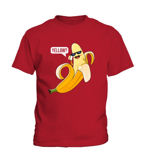 Funny Yellow Banana Answering Telephone Tropical F Kids T-Shirt