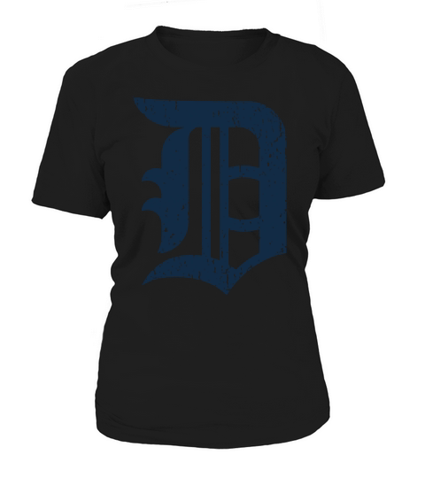 Detroit Baseball D | Vintage Michigan Bengal Tiger Retro Pullover Hoodie Women's T-Shirt