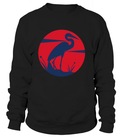 Japan Flag Crane Japanese Culture Bird Watching Women's Sweatshirt