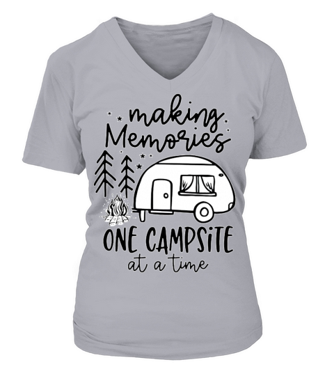 making memories one campsite at a time Women's V-Neck T-shirt