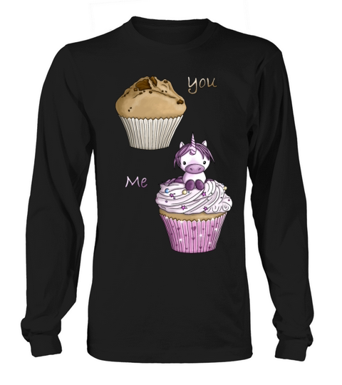 Special unicorn cupcake candy illustration cartoon Men's Long Sleeve