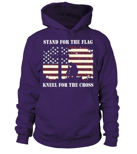 Stand For The Flag Kneel For The Cross Women's Hoodie