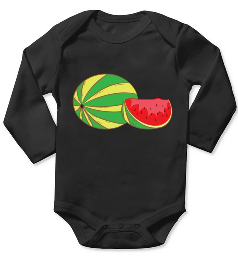 Watermelon Long Sleeve Baby One-Piece