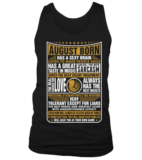 August Virgo Born Men's Tank Top