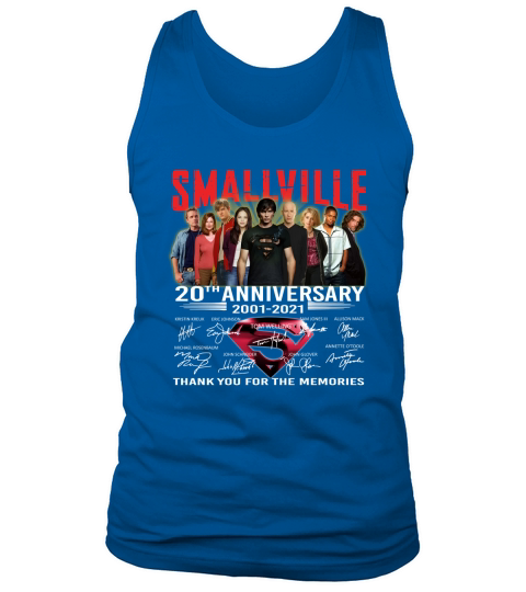 Smallville Tv Series 20th Anniversary 2001 2021 Thank You For The Memories Tank Top Unisex