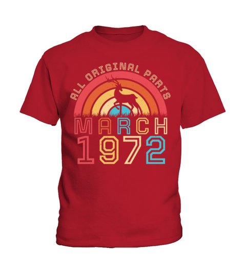 Original Vintage March 1972 Kids T-Shirt