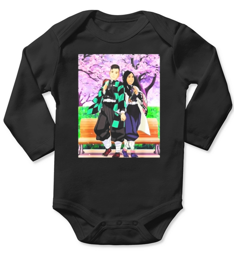 Slayer Demon Anime Art Tshirt Long Sleeve Baby One-Piece