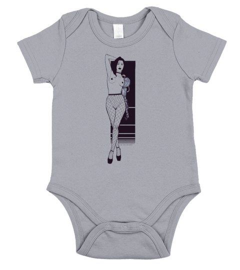 Cyborg Pin up T-Shirt Short Sleeve Baby One-Piece