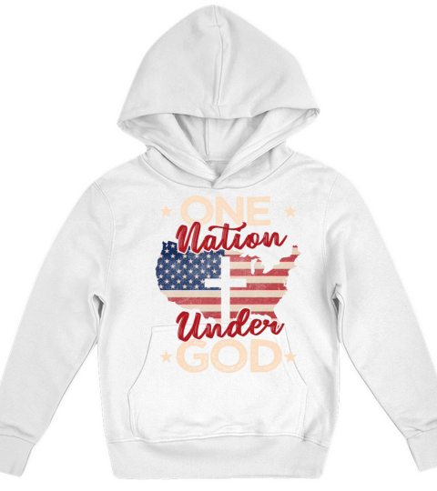 One Nation Under God Kids Hoodie
