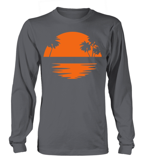 Sun Set with Palm Trees Women's Long Sleeve