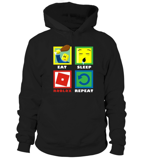 Roblox Funny Eat Sleep Repeat Hoodie Unisex