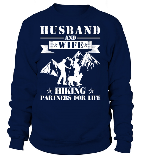 Husband And Wife Hiking Partners Women's Sweatshirt