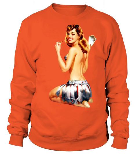 Vintage retro sexy girl pin up Women's Sweatshirt