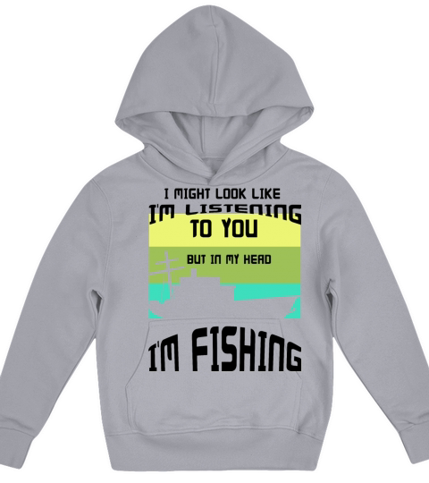 I MIGHT LOOK LIKE I M LISTENING TO YOU BUT IN MY H Kids Hoodie