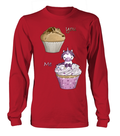 Special unicorn cupcake candy illustration cartoon Women's Long Sleeve