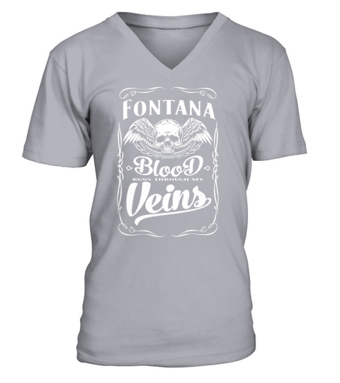 Funny Vintage Style Tshirt for Fontana V-Neck T-shirt