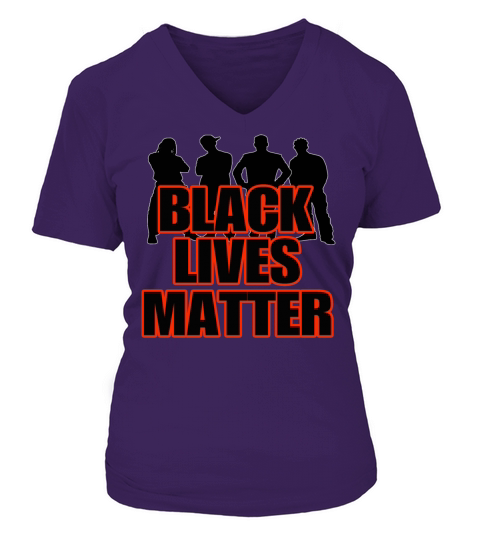 Black Lives Matter Women's V-Neck T-shirt