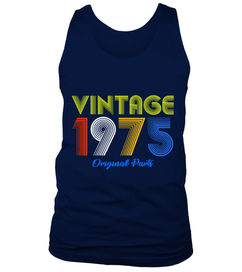 Vintage 1975 T-Shirt Retro 44th Birthday Gift Shir Men's Tank Top