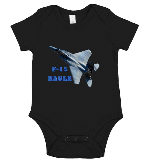 F-15 Eagle Short Sleeve Baby One-Piece