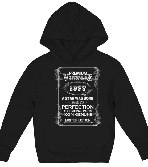 premium vintage 1977 Kids Hoodie