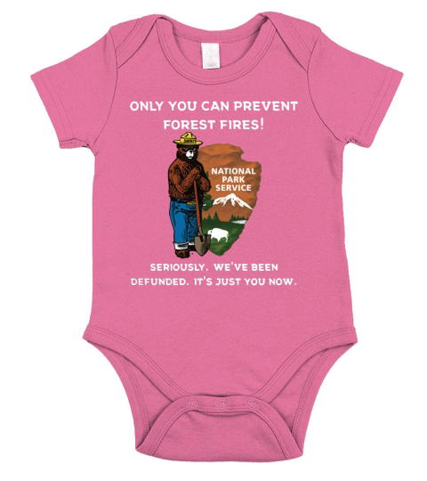 Only You Can Prevent Forest Fires Short Sleeve Baby One-Piece