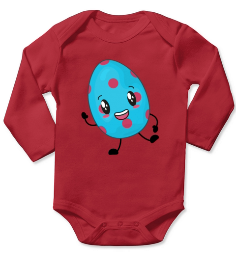 Easter Egg Long Sleeve Baby One-Piece