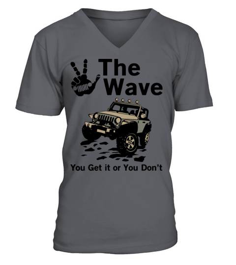 the wave you get it or you dont jeep Men's V-Neck T-shirt