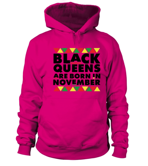 Black Queens Are born in November Women's Hoodie