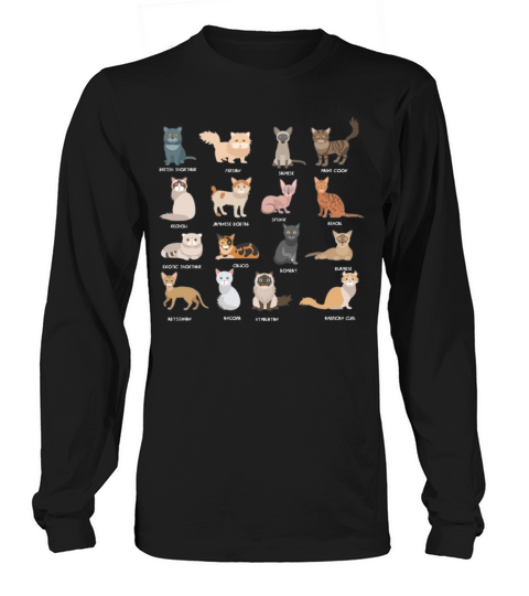All Cat Breeds Women's Long Sleeve