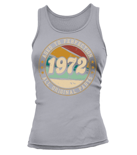 Vintage 1972 50th Birthday Fiftieth Gift Tank top Woman