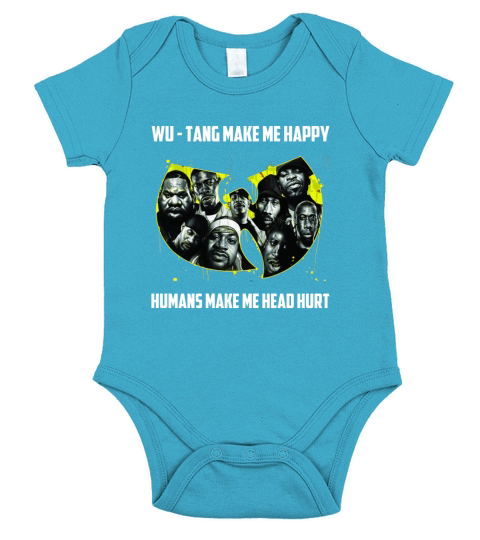 WU TANG MAKE HAPPY Short Sleeve Baby One-Piece