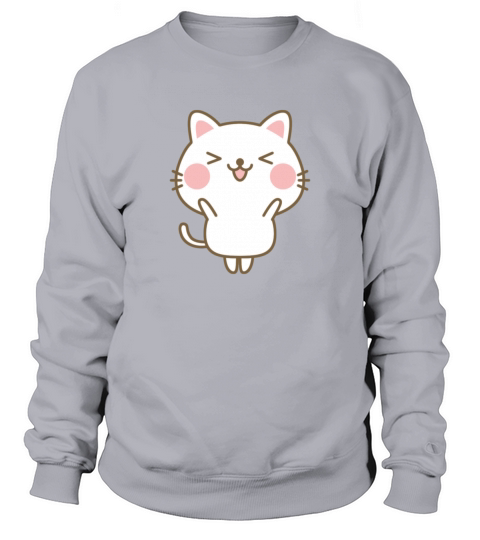 Happy Kawaii Cat Men's Sweatshirt